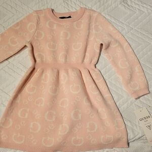 Baby Guess Pink Sweater Dress Size 24M